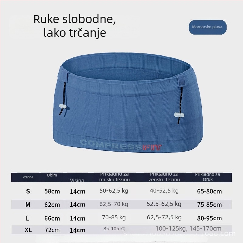 NIPING Muška sportska pojas torbica – s velikim kapacitetom, najlon, za telefon i ključe, prozračna, ultra lagana, antibakterijska, otporno na habanje, za vanjske sportove