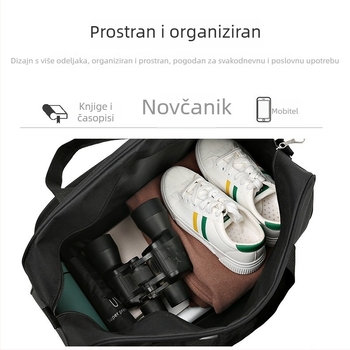Torba preko ramena za putovanja 20–35L, Oxford tkanina, prozračna, vodootporna, ultra lagana, gradski stil, uzorak slova