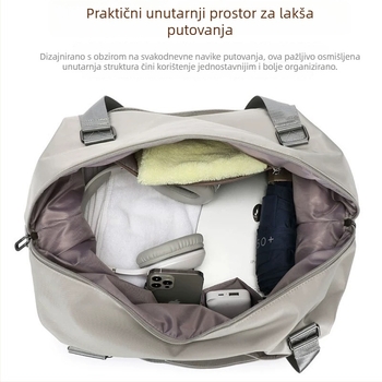Torba za kratka putovanja velike kapacitete, vodootporna, Oxford tkanina, Oxford podstava, za muškarce, pogodna za vožnju biciklom