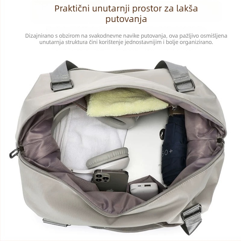 Torba za kratka putovanja velike kapacitete, vodootporna, Oxford tkanina, Oxford podstava, za muškarce, pogodna za vožnju biciklom