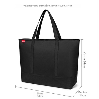 Muška crossbody torba - Oxford tkanina, ulični stil, jednobojni uzorak, vodootporna, model 2067