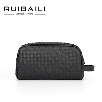 Muška clutch torba od mikrovlakana, dizajn za smanjenje opterećenja, podstava od tkane baršune