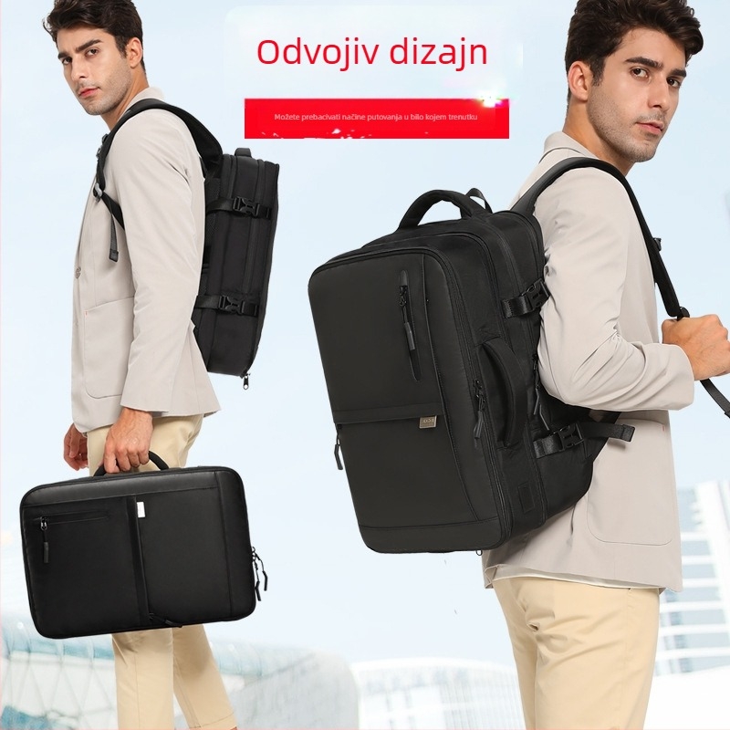 Unisex vodootporan ruksak za putovanja, velik kapacitet 36-55 L, materijal Oxford, prozračan, otporan na habanje