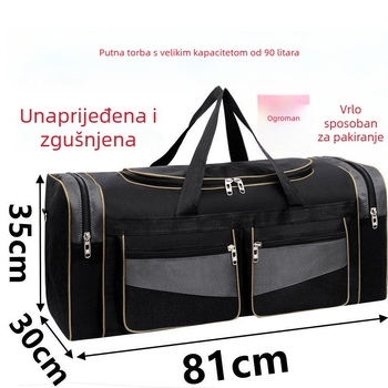 Veliki putni ruksak 56–75L, Oxford tkanina, vodootporan (prozračan, lagan)