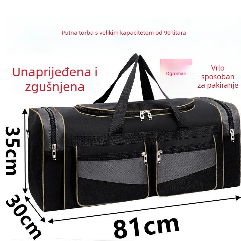 Veliki putni ruksak 56–75L, Oxford tkanina, vodootporan (prozračan, lagan)