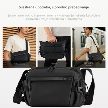Nova muška crossbody torba, urbano stil, za poslovna putovanja, velika zapremina