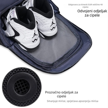 Muška putna torba, velika zapremina 36–55 L, Oxford tkanina, vodootporna i otporna na trošenje, zaštita od krađe, model 66001