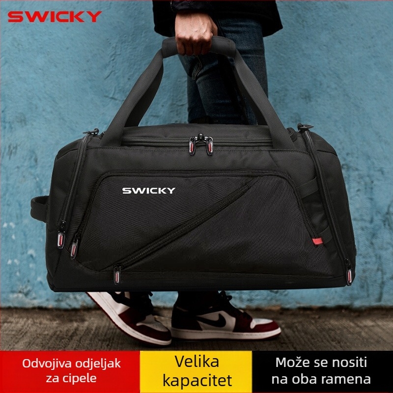 Muška putna torba, velika zapremina 36–55 L, Oxford tkanina, vodootporna i otporna na trošenje, zaštita od krađe, model 66001