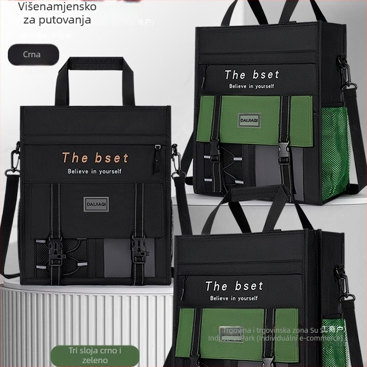 Školska torba za dječake, kompaktni crossbody dizajn, mini stil, pogodna za dopunsku nastavu i svakodnevnu upotrebu; materijal: svila s cvjetnim uzorkom; marka: Sing and business e-commerce; oblik: drugi