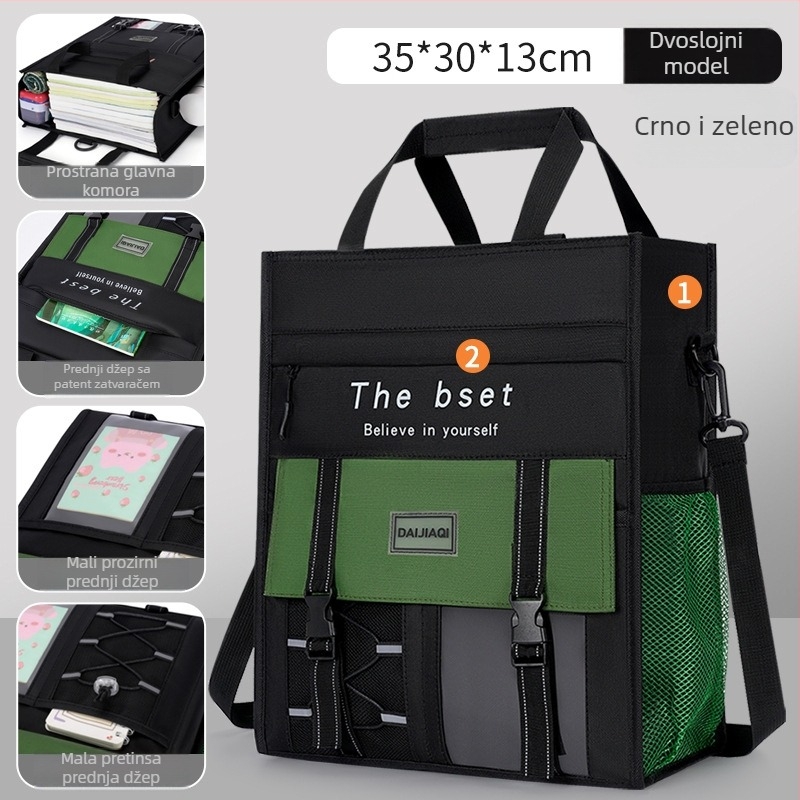 Školska torba za dječake, kompaktni crossbody dizajn, mini stil, pogodna za dopunsku nastavu i svakodnevnu upotrebu; materijal: svila s cvjetnim uzorkom; marka: Sing and business e-commerce; oblik: drugi
