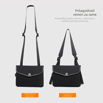 Muška crossbody torba, gradski stil, 1680D najlon, vodootporna, ultralagana, magnetska kopča protiv krađe