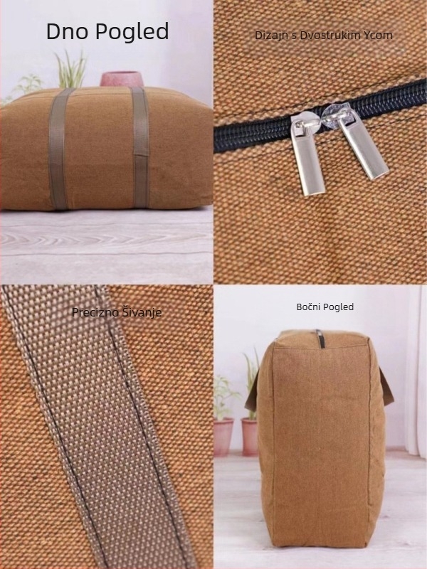 Torba za preseljenje od platna, velika kapaciteta, platnena konstrukcija, marka Rongba, jednobojni dizajn, pogodna za slobodno vrijeme putovanja (Kapacitet: 56-75 L; Materijal: Platno; Marka: Rongba; Uzorak: Jednobojni; Scenariji: Slobodno vrijeme putovanj