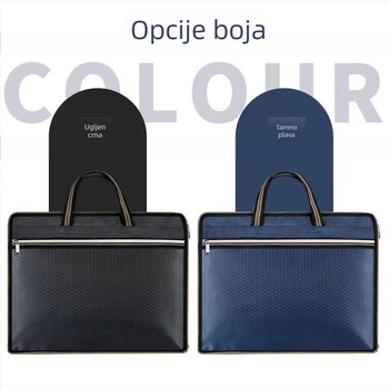 Portable Briefcase poslovna torba s zatvaračem od Oxford platna, velika kapaciteta, debljina materijala 0,7 mm, težina 0,1 kg