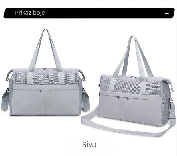 Unisex torba za laptop za putovanja, vodootporna, proširiva, suho/mokro odjeljak, 20–35L, Oxford tkanina