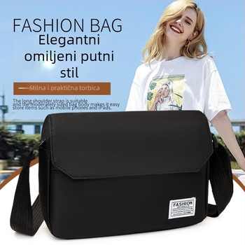 Muška torba preko ramena — gradska jednostavnost, velika kapacitet, lagana za nošenje, crossbody; vanjska najlonska tkanina, podstava od poliestera; prozračna, vodoodbojna, ultra lagana, otporna na habanje