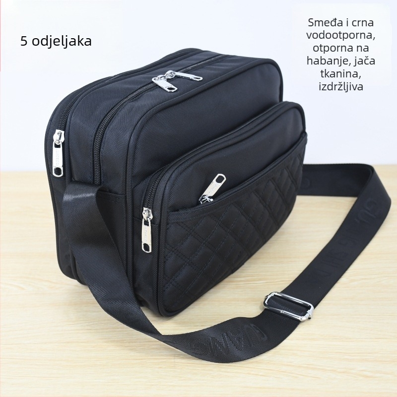 Guangshida muška crossbody torba – Oxford platno, vodootporna, više pretinaca, poslovni stil putovanja