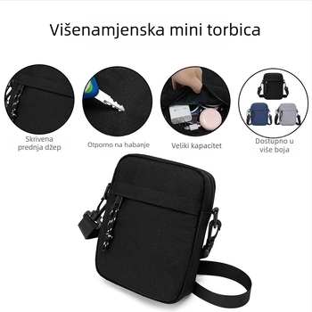 Muška crossbody torba Mikanu, od Oxford platna, vodootporna, za poslovna putovanja