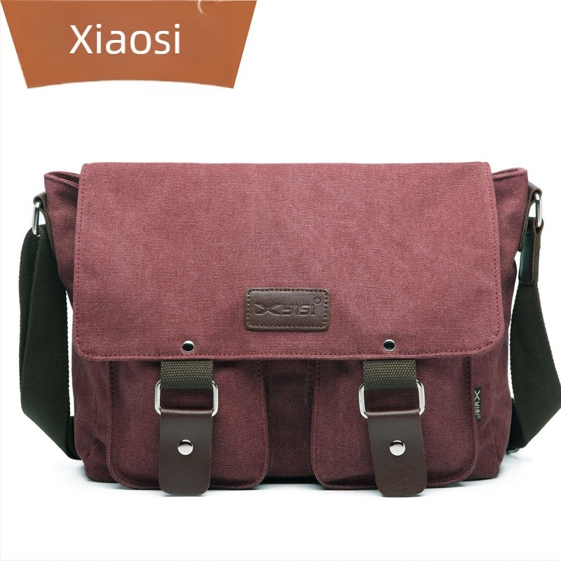 Muška platnena crossbody torba – otporna na habanje, podstava od poliestera, serija Small matter, proljeće 2025
