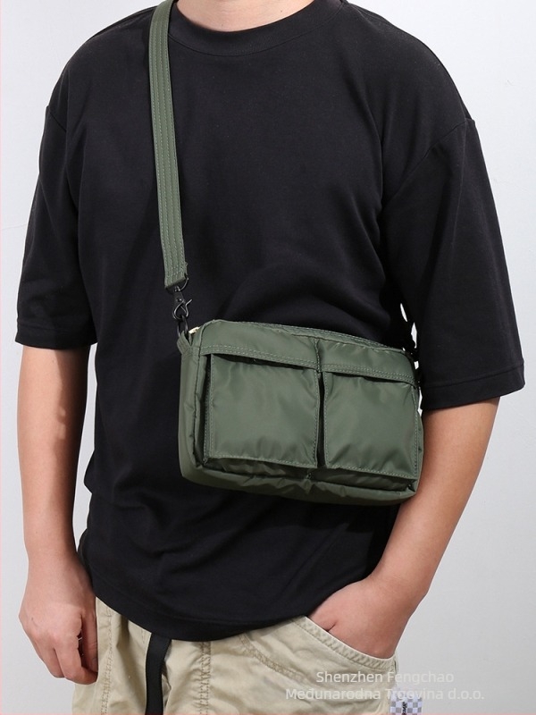 Muška crossbody torba od najlona, vodootporna, gradski stil, podstava od najlona, za putovanja i slobodno vrijeme