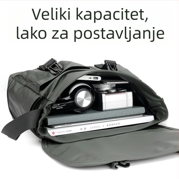 Muška torbica za rame Rocibinney, najlon, podstava od poliester, street trend, jednobojni uzorak