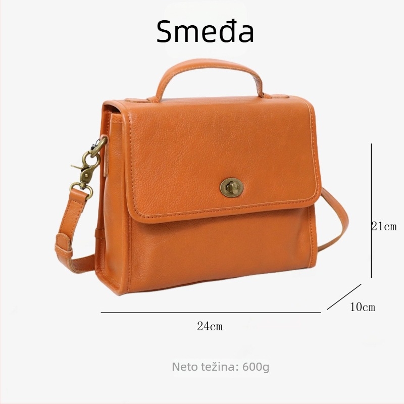 Nasman Novi kineski stil retro messenger torba od kože – gornji sloj biljne obrade, ručna i preko ramena, zatvaranje poklopcem, unutarnji džepovi sa zipom, džep za telefon i identifikacijsku karticu