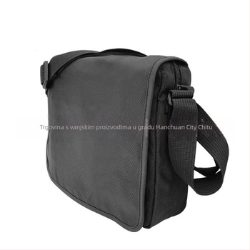 Deksh Muška crossbody torba - Oxford tkanina, prugasti uzorak, podstava od platna, stil poslovnog putovanja, smanjuje teret