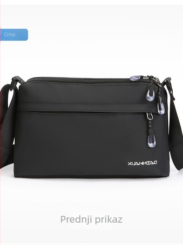 Muška crossbody torba – ulični stil, membranski materijal, vodootporna, kompatibilna s 8-inčnim prijenosnikom