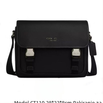 Muška crossbody torba od prave kože, velika kapaciteta, Messenger torba za poslovnu i svakodnevnu upotrebu