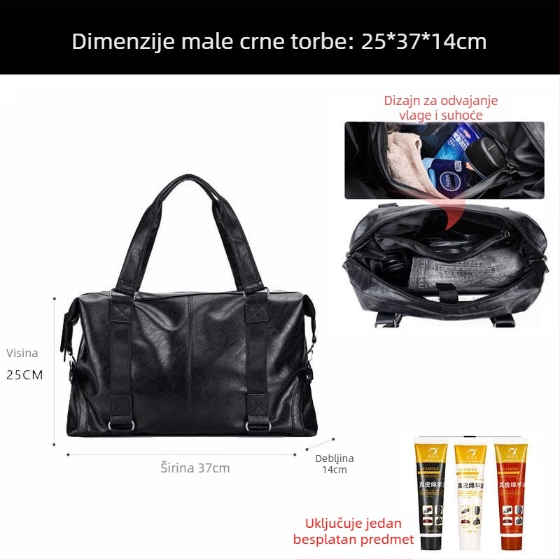 Muška kožna crossbody torba za putovanja, Oubao – podstava od kože, za poslovna putovanja