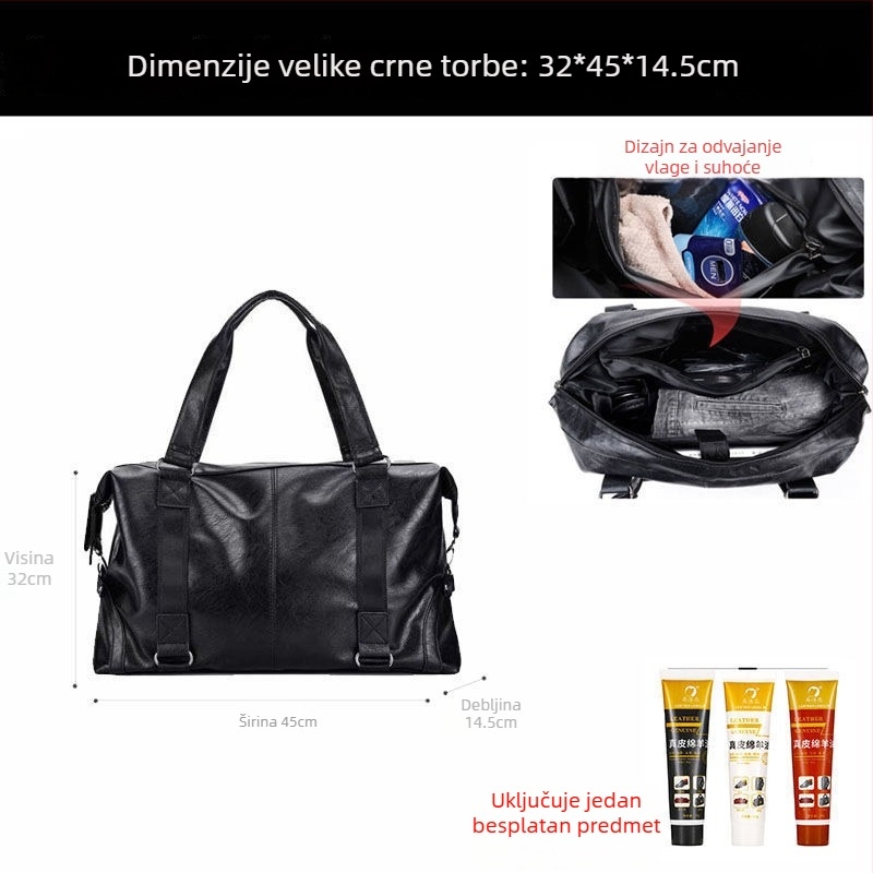 Muška kožna crossbody torba za putovanja, Oubao – podstava od kože, za poslovna putovanja