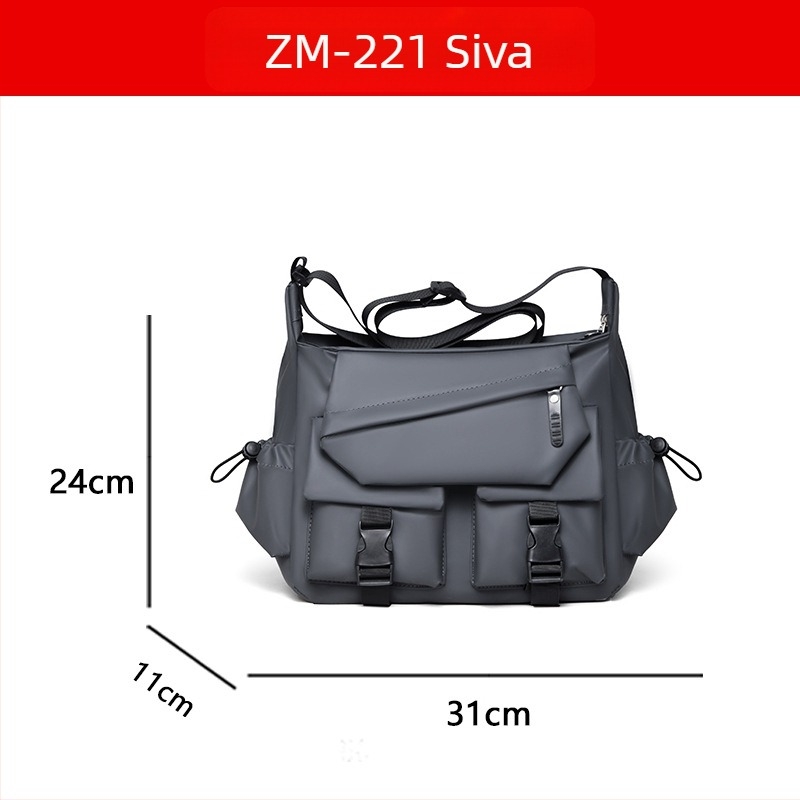 Muška torba preko ramena s crossbody remenom, lagana od Oxford platna, poliesterska podstava, unisex stil, proljeće 2025