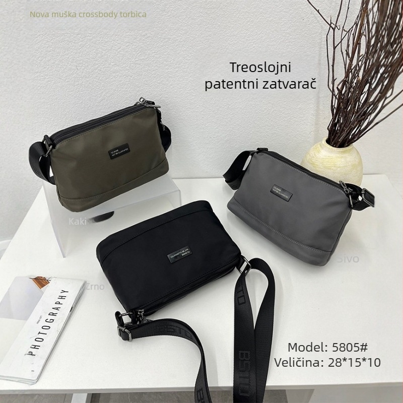 Baisitu Muška torba preko ramena od Oxford tkanine — vodootporna, izuzetno lagana, proširiva, za svakodnevnu upotrebu