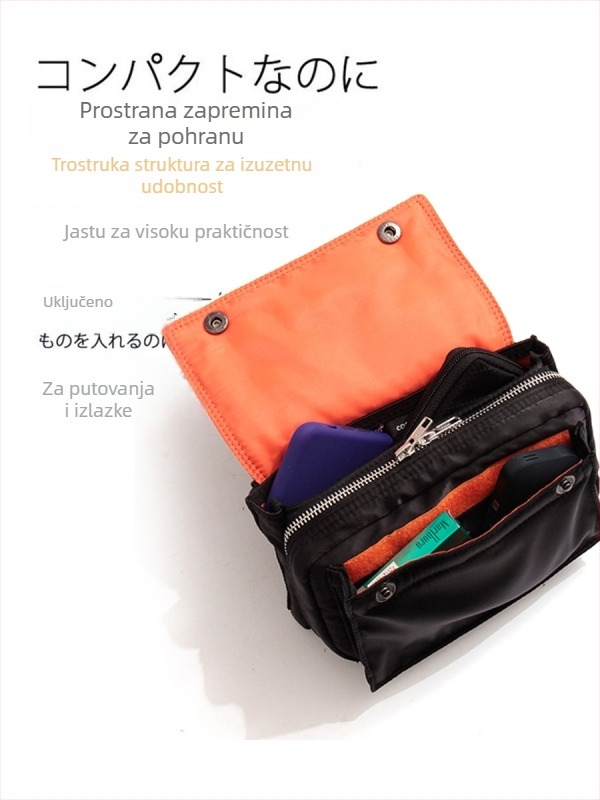 Muška crossbody torba, vodootporan najlon, svakodnevna upotreba, odgovara 8-inčnom prijenosniku