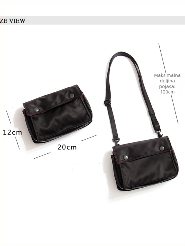 Muška crossbody torba, vodootporan najlon, svakodnevna upotreba, odgovara 8-inčnom prijenosniku