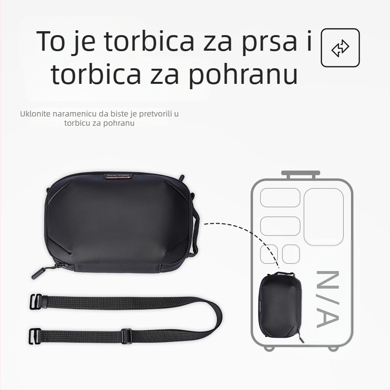 Muška crossbody torba, urbani jednostavni stil, Oxford tkanina, otporna na habanje, uzorak: solid, Brend MARK RYDEN/Marco Leyden