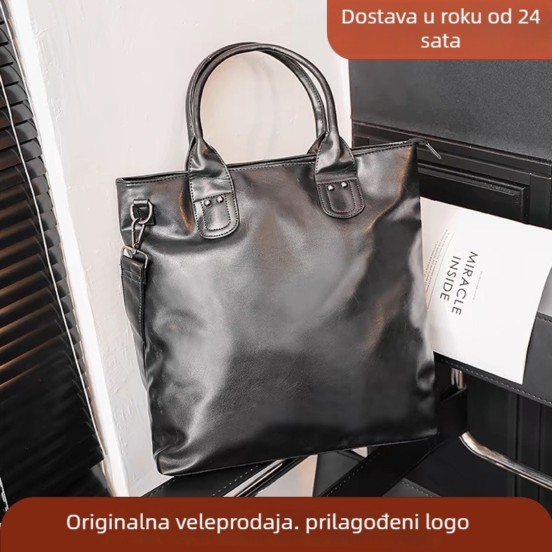 Muška torba s funkcijom proširenja — PU koža, unisex stil, poliester podstava, za slobodno vrijeme putovanja, brend Yanshu yan zhu