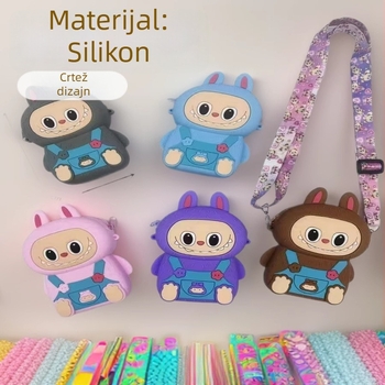 Silikonski novčanik za kovance s anime crtanim motivom, dječji stil, unisex, proljeće 2025 (Silikon; Anime i crtani; Dječji stil; Unisex; Proljeće 2025)