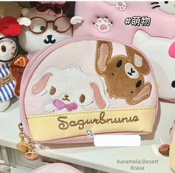 Novčanik za kovanice u japanskom stilu, od pliša, karikaturni dizajn, unisex, za kućnu pohranu