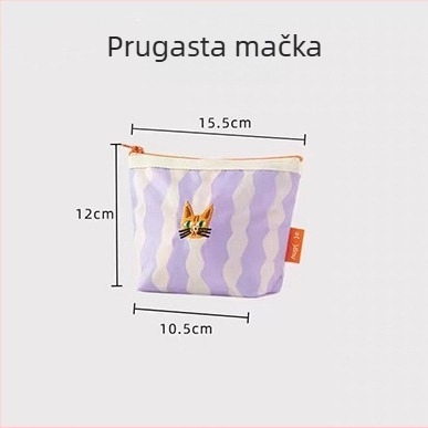 Novčanik, platnena torbica u stilu ručne torbice, višenamjenski organizator za šminku i putovanja