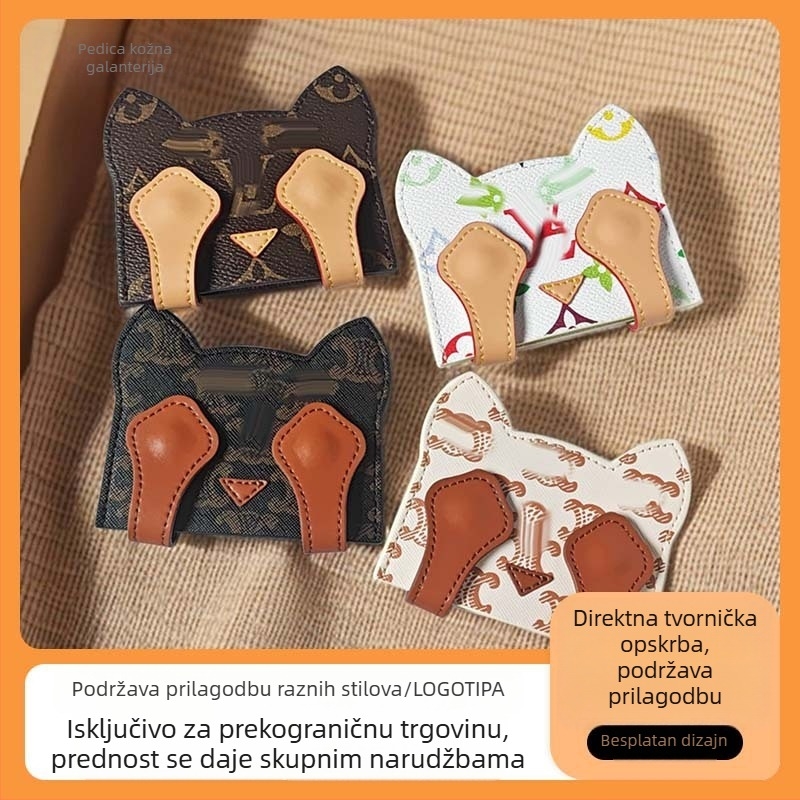 PU novčanik za kartice i novac s crtić motivom, za žene