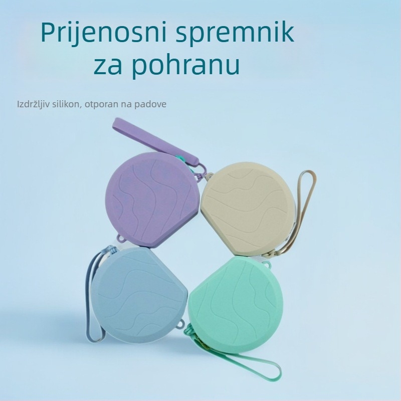 NH-735 Silikonska torbica za pohranu - oblik sektora, višenamjenski organizator za putovanja, šminku i stolnu upotrebu