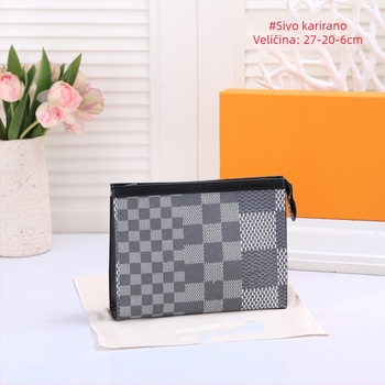 Muška PU clutch torba s poliesterom podlogom, proljeće 2024 izdanje, svakodnevna upotreba