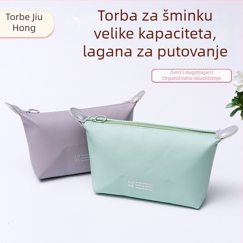 Neseser za šminku – urbani minimalistički stil; Materijal: PU; Vodootporan; Ultra lagan; Sklopiv; Podstava: poliester; Šifra proizvoda Heartbeat Dumpling Bag