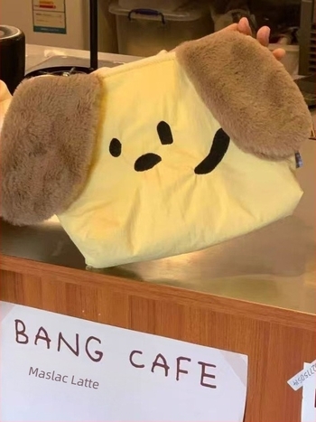 Kozmetička torbica za djevojke, prijenosna putna vrećica s proširivim kapacitetom, motiv životinja, materijal pamuk i lan