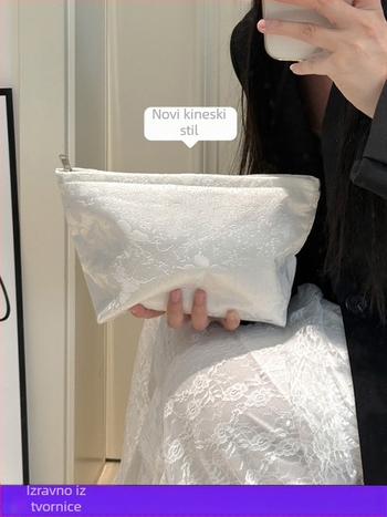 Ženska kozmetička torbica, životinjski jacquard uzorak, velika zapremina, poliesterska konstrukcija s podstavom od poliestera, Leermoo, proljeće 2025, prozračna i ugodna za putovanja