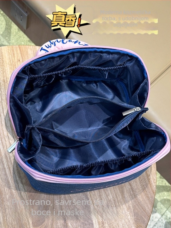 Kozmetička torbica – poliester; podstava poliester; gradski minimalistički stil; kućno skladištenje; pogodno za pohranu kozmetike