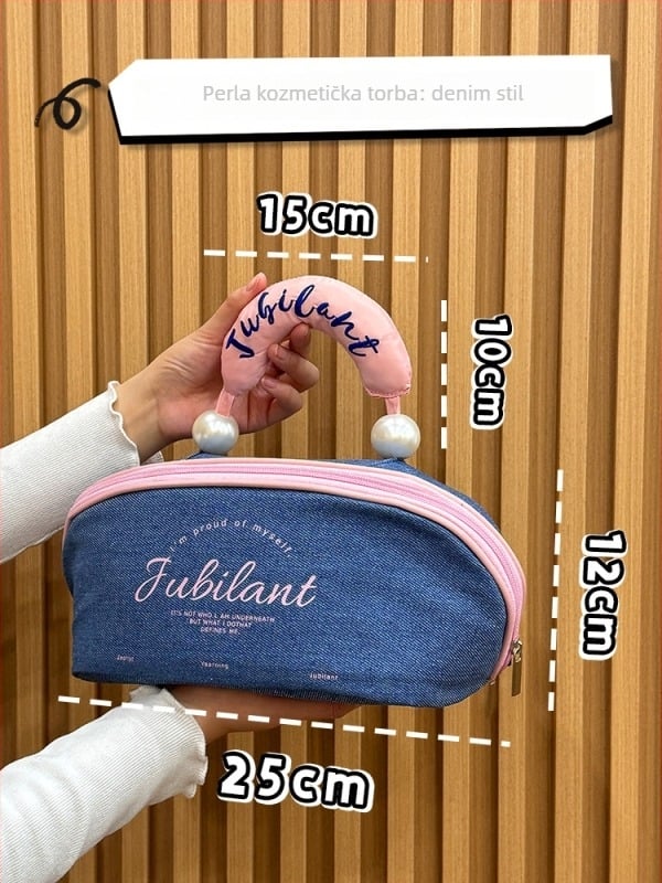 Kozmetička torbica – poliester; podstava poliester; gradski minimalistički stil; kućno skladištenje; pogodno za pohranu kozmetike