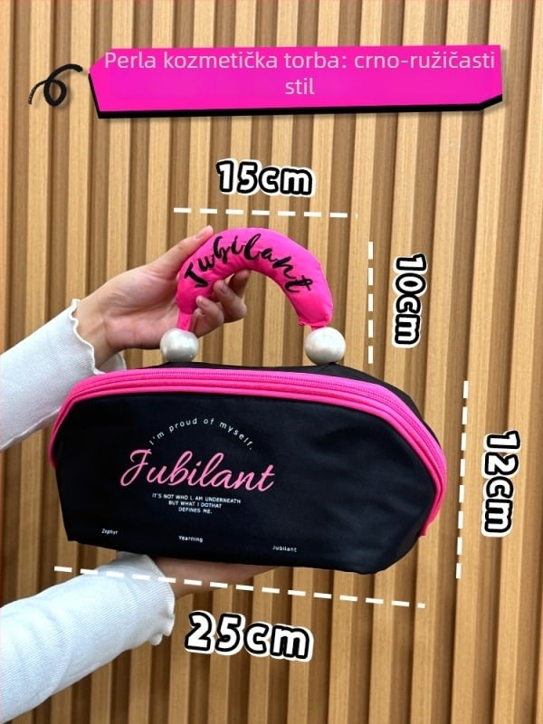 Kozmetička torbica – poliester; podstava poliester; gradski minimalistički stil; kućno skladištenje; pogodno za pohranu kozmetike