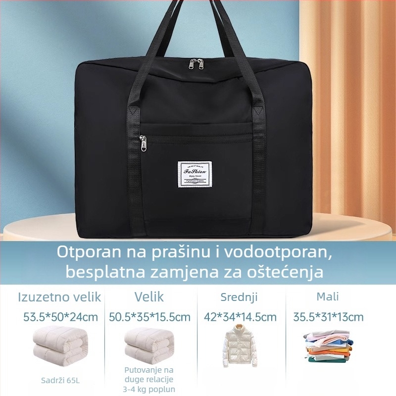 Torba za putovanje velike kapacitete, prijenosna kubna torba za odlaganje prtljage za deke, odjeću i obuću