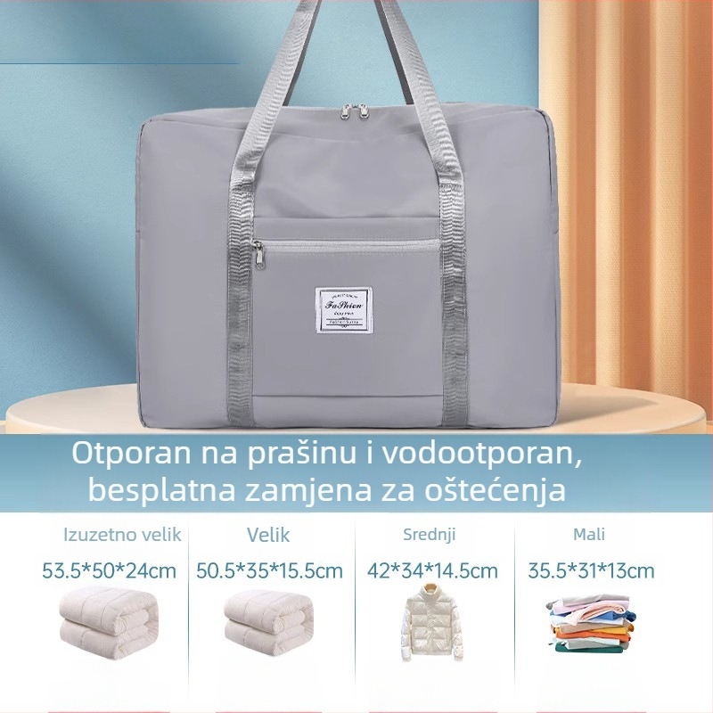 Torba za putovanje velike kapacitete, prijenosna kubna torba za odlaganje prtljage za deke, odjeću i obuću